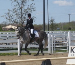 5th year boarder, Sarah Corwin and her KWPN gelding, Whimsey.